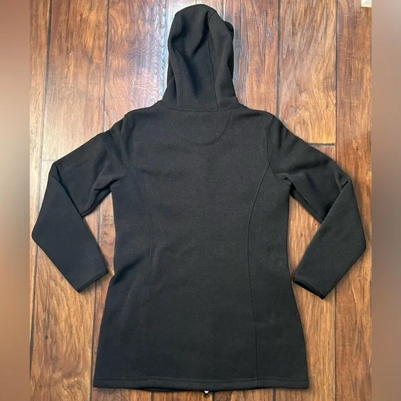 L.L. Bean Women's Small Petite Sweater Fleece Coat Classic Black ItemID 503354 - Picture 7 of 13